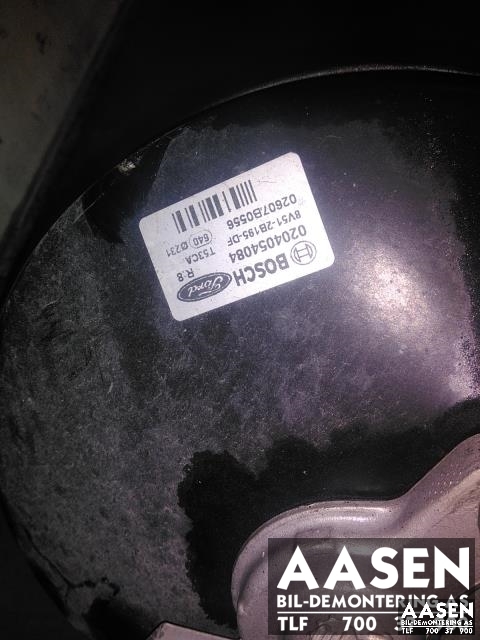 Bremsekraft-forsterker til Ford Fiesta 2008-2012 (Type VI, Fase 1) (BOSCH|BV51-2B195-DF|)