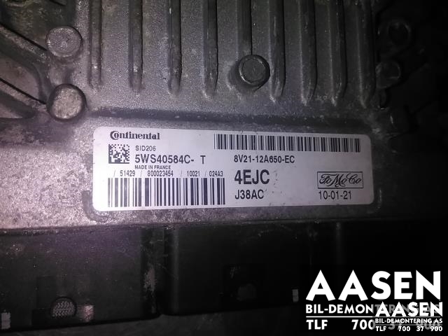 Styreenhet motor til Ford Fiesta 2008-2012 (Type VI, Fase 1) (CONTINENTAL|8V21-12A650-EC|1540358|8U21-12A650-GA)