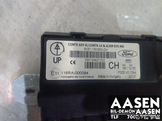 Styreenhet diverse til Ford Fiesta 2008-2012 (Type VI, Fase 1) (8V51-15K600-CH|)