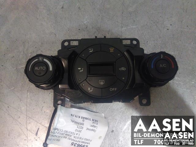 Varmeapparat betjening til Ford Fiesta, 2008-2012 (Type VI, Fase 1) (BA6T-18C612-AJ)