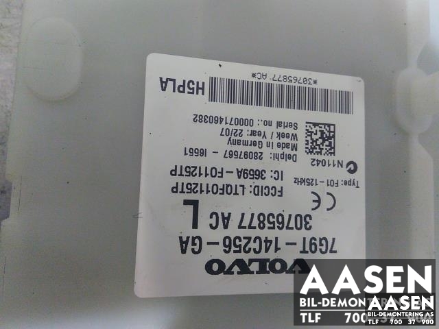 Styreenhet diverse til Volvo S80 2006-2013 (Type II, Fase 1)  (30765877|7G9T-14C256-GA|)