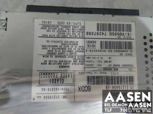 Bilstereo til Volvo S80 2006-2013 (Type II, Fase 1) (31210434|)