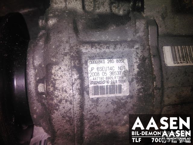 Aircondition kompressor til Audi A4 2007-2014 (Type IV) (B8) (B8) (DENSO|8K0 260 805 E|)
