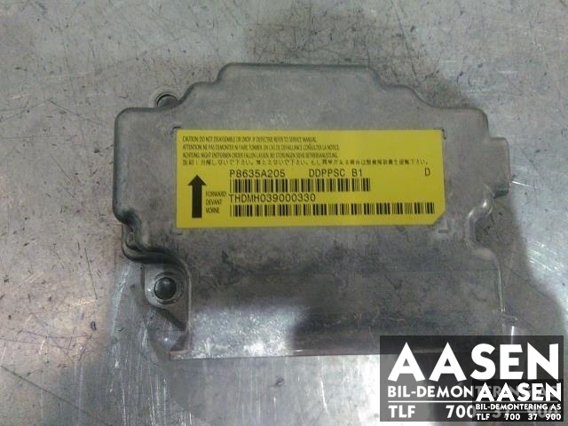 Airbag elektronikk til Mitsubishi Outlander, 2010-2012 (Type II, Fase 2)  (P8635A205)