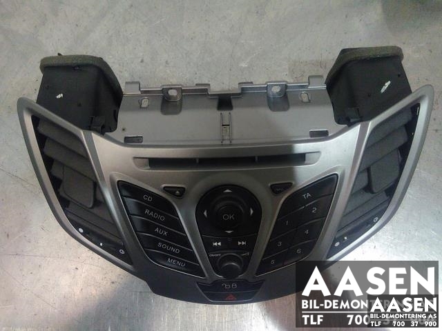 Bilstereo betjeningspanel til Ford Fiesta, 2008-2012 (Type VI, Fase 1) (8A6T18K811AD)