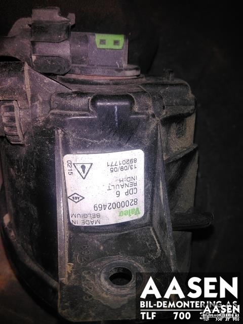 Tåkelykt venstre foran til Renault Espace 2003-2009 (Type IV) (VALEO|8200002469|)