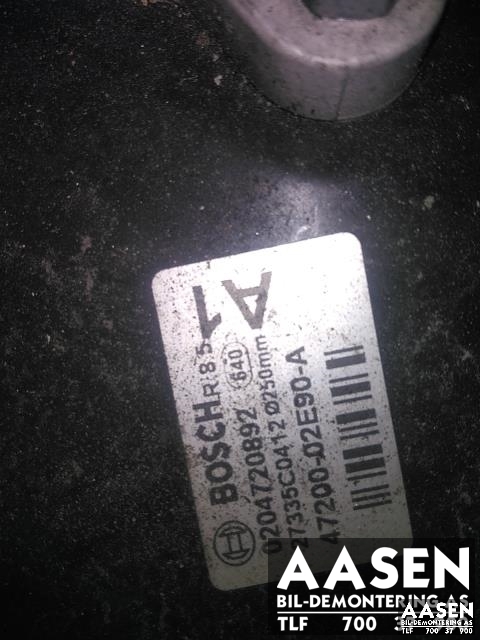 Bremsekraft-forsterker til Toyota Auris 2013-2015 (Type II, Fase 1)  (BOSCH|47200-02E90-A|0204720892|)