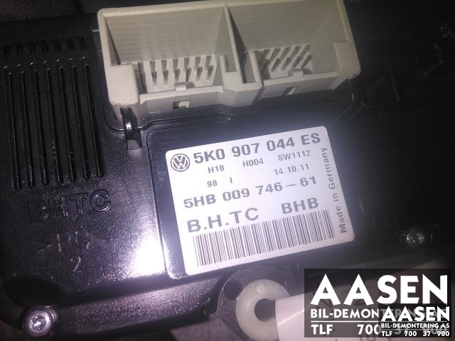 Varmeapparat betjening til VW Touran 2010-2015 (Type I, Fase 3)  (5K0907044ES|)