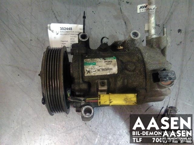 Aircondition kompressor til Peugeot Partner 2008-2015 (Type II, Fase 1) (SANDEN|9678656080|)