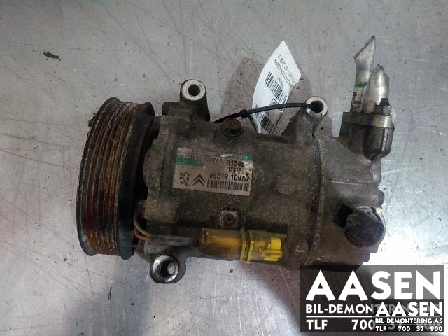 Aircondition kompressor til Peugeot 207, 2006-2012  (SANDEN|6453 QJ)