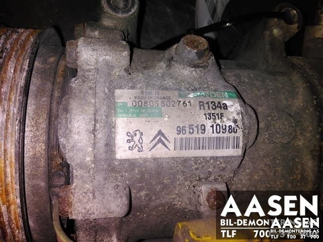 Aircondition kompressor til Peugeot 207 2006-2012  (SANDEN|6453 QJ|98 228 268 80|9651910980)