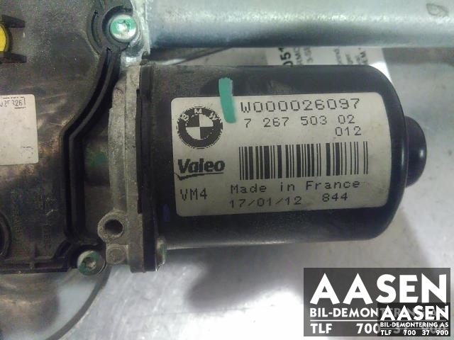 Viskermotor frontrute til BMW 3-Serie 2012-2018 (F30/F31/F34) (F30/F31/F34) (VALEO|726750302|)