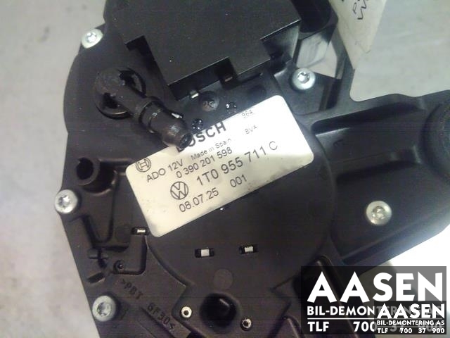 Viskermotor bakrute til VW Touran 2007-2010 (Type I, Fase 2)  (BOSCH|1T0955711C|0390201598|)