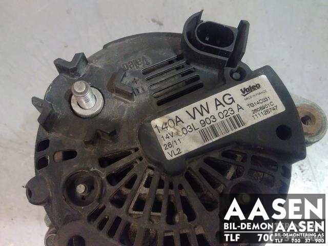 Dynamo diesel til VW Tiguan 2011-2016 (Type I, Fase 2)  (VALEO|03L 903 023 A|)