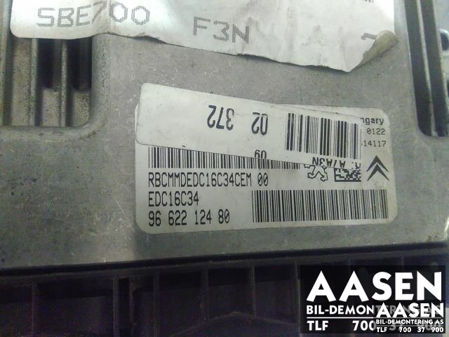 Styreenhet motor til Peugeot 207 2006-2012  (1940 VQ|9662212480|)