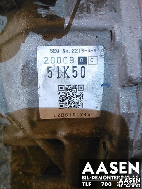 Girkasse automat til Opel Agila 2008-2013  (2000951K50|)