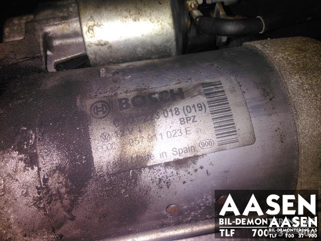 Starter diesel til Audi A8 2003-2010 (Type II)  (BOSCH|057 911 023 E|0001223018|)
