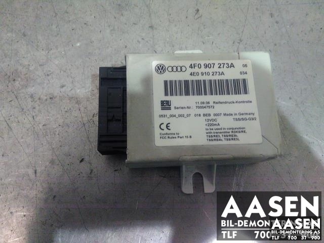 Styreenhet diverse til Audi A8 2003-2010 (Type II) (4F0907273A|)