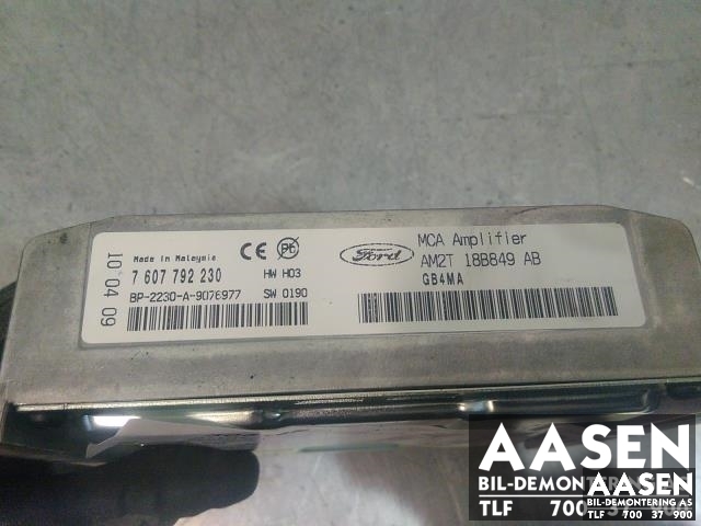 Bilstereo forsterker til Ford S-Max 2010-2015 (Type I, Fase 2)  (AM2T-18B849-AB|1694165|)