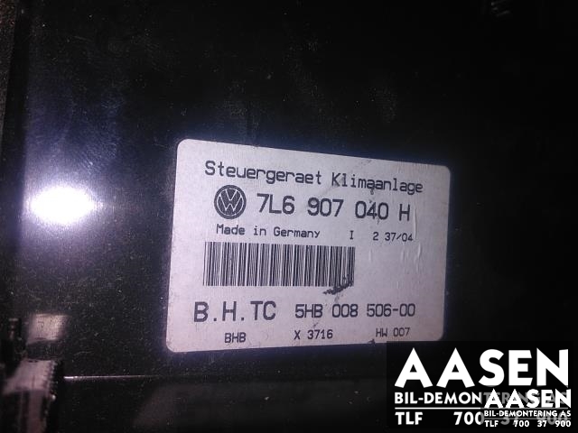 Varmeapparat betjening til VW Touareg 2003-2007 (Type I, Fase 1)  (7L6907040H|)