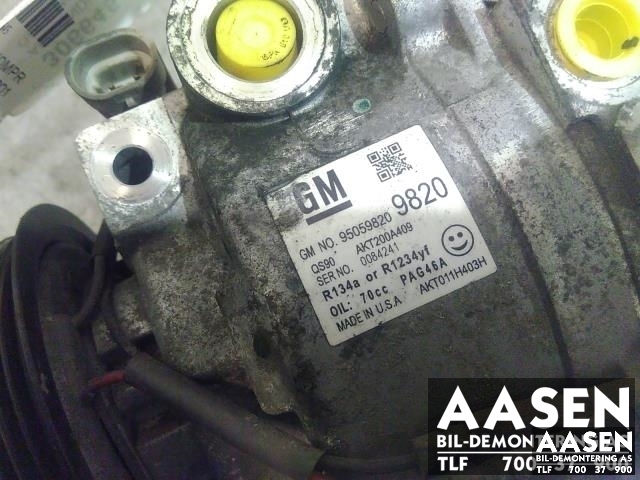 Aircondition kompressor til Opel Mokka 2012-2016 (Type I, Fase 1)  (95059820|)