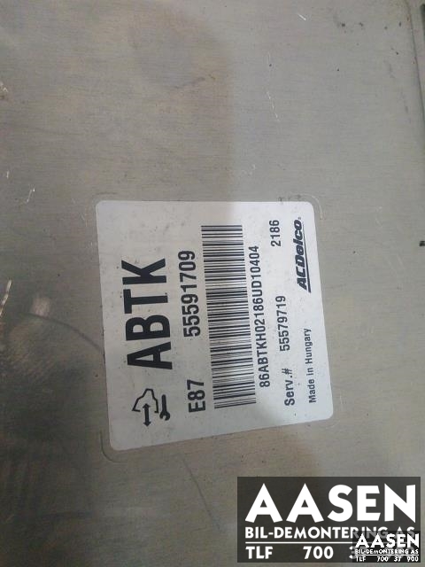 Styreenhet motor til Opel Mokka 2012-2016 (Type I, Fase 1)  (55591709|)