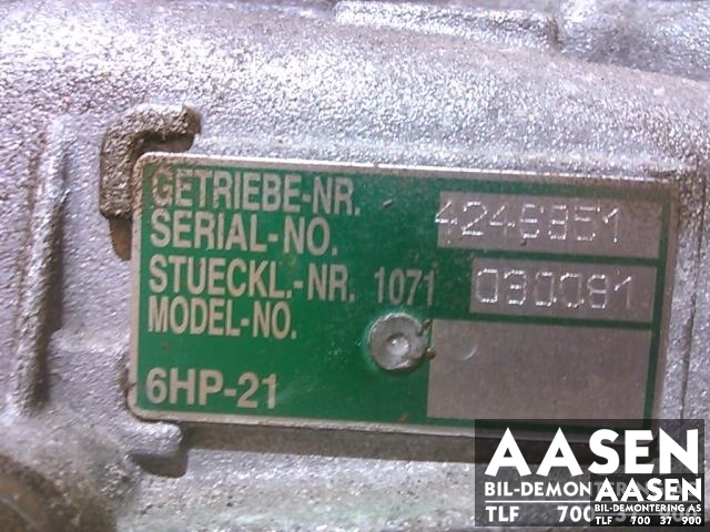 Girkasse automat til BMW 3-Serie 2005-2011 (E90/E91/E92/E93) (E90/E91/E92/E93) (24 00 7 630 964|)