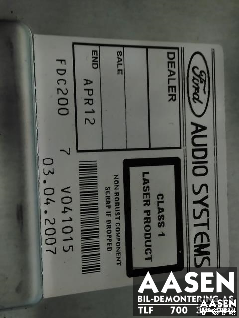 Bilstereo til Ford S-Max 2006-2010 (Type I, Fase 1)  (6M2T-18C815-AG|)