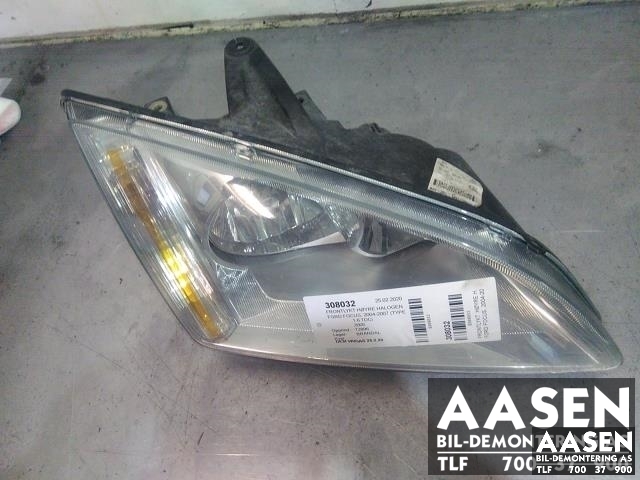 Frontlykt høyre halogen til Ford Focus, 2004-2007 (Type II, Fase 1)  (4M51-13W029-AC)