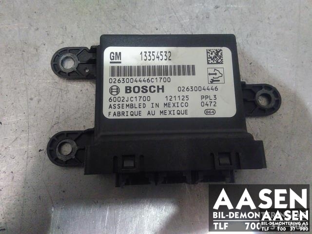 Styreenhet diverse til Opel Mokka, 2012-2016 (Type I, Fase 1)  (BOSCH|13354532)