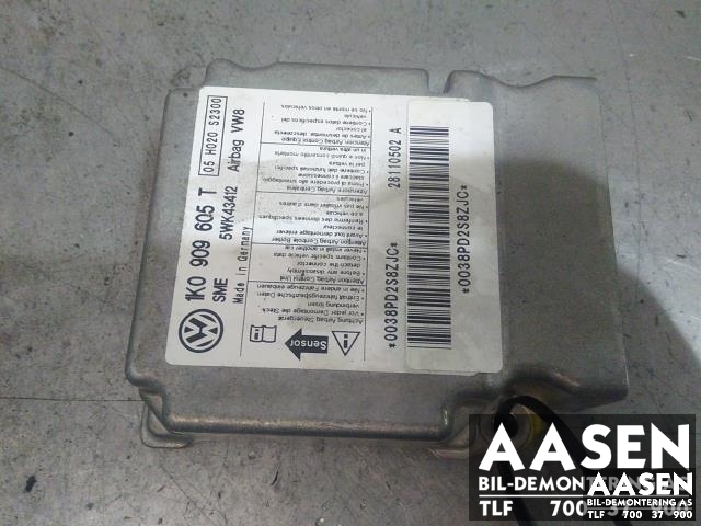 Airbag elektronikk til Škoda Octavia, 2009-2013 (Type II, Fase 2)  (1K0909605T)