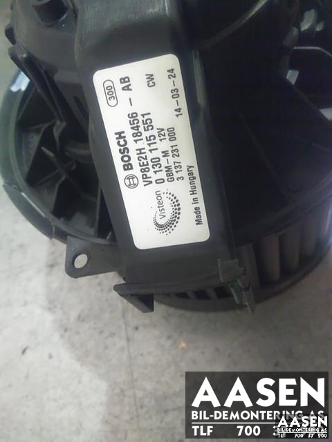 Varmeapparat motor til Ford Fiesta 2013-2017 (Type VI, Fase 2)  (BOSCH|0130115551|)