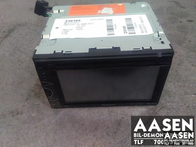 Bilstereo til VW Golf VI 2008-2012  (PIONEER|AVHX3500DAB|)