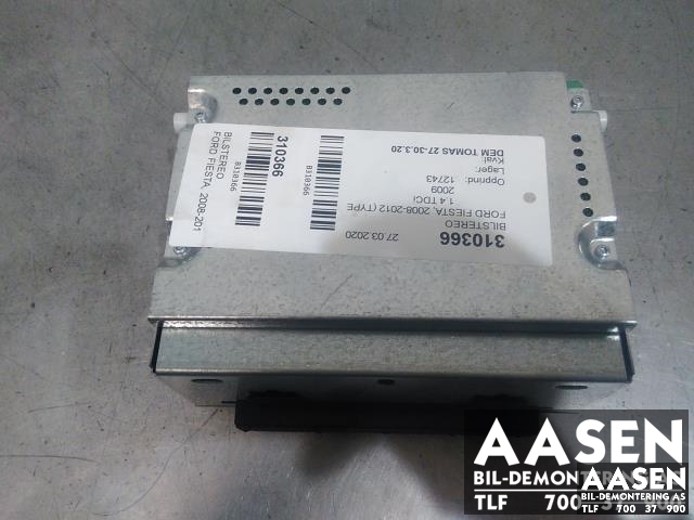 Bilstereo til Ford Fiesta 2008-2012 (Type VI, Fase 1) (8A6T-18C815-BN|)