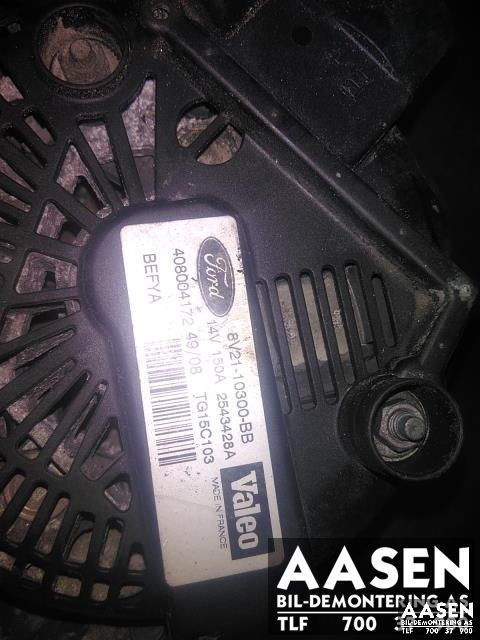 Dynamo diesel til Ford Fiesta 2008-2012 (Type VI, Fase 1)  (VALEO|1506299|8V21-10300-BB|31285808)