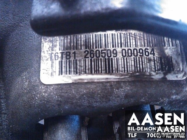 Girkasse manuell til Ford Fiesta 2008-2012 (Type VI, Fase 1)  (RM8A6R-7002-EA|RM8A6R-7002-EB|P8A6R-7002-FL)