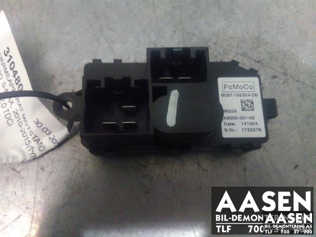 Varmeapparat motstand til Ford S-Max, 2010-2015 (Type I, Fase 2)  (6G9T-19E624-DB)