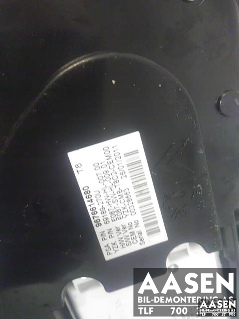 Instrumentpanel til Peugeot 5008 2010-2017 (Type I)  (9676614680|)