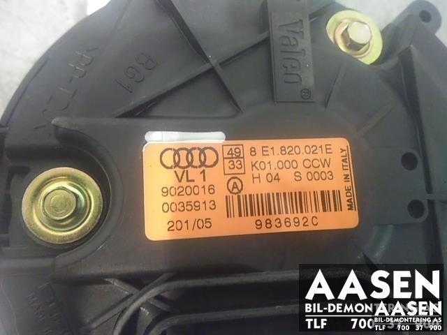 Varmeapparat motor til Audi A4 2004-2008 (Type III) (B7) (B7) (VALEO|8E1820021E|)