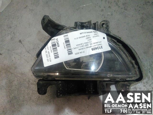 Tåkelykt høyre foran til Hyundai i30 2007-2012 (Type I) (92202 2R500|)