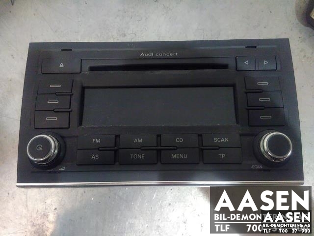 Bilstereo til Audi A4, 2004-2008 (Type III) (B7) (B7) (BLAUPUNKT|8E0035186AK)