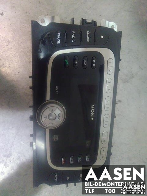 Bilstereo til Ford Focus, 2008-2010 (Type II, Fase 2)  (SONY|7M5T-18C939-EB)