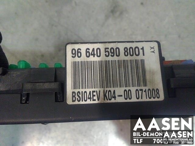 Styreenhet diverse til Peugeot 308 2007-2011 (Type I, Fase 1)  (JOHNSON CONTROLS|966405908001|)