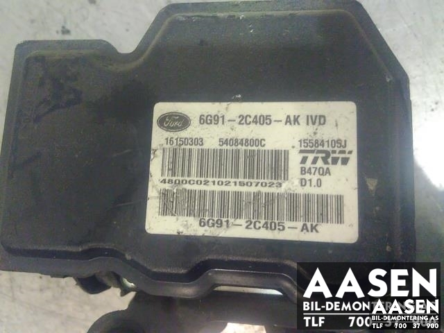 ABS sentral til Ford S-Max 2006-2010 (Type I, Fase 1) (TRW|6G91-2C405-AK|)