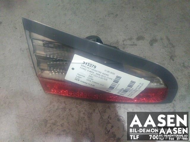 Baklykt venstre indre til Ford S-Max 2006-2010 (Type I, Fase 1) (1460785|)