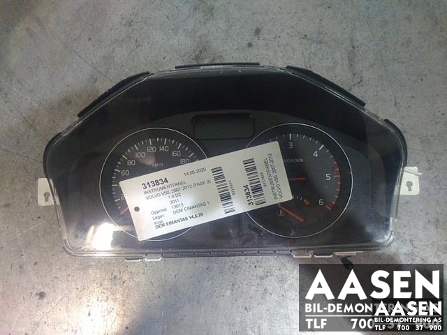 Instrumentpanel til Volvo V50, 2007-2012 (Fase 2)  (31296228)
