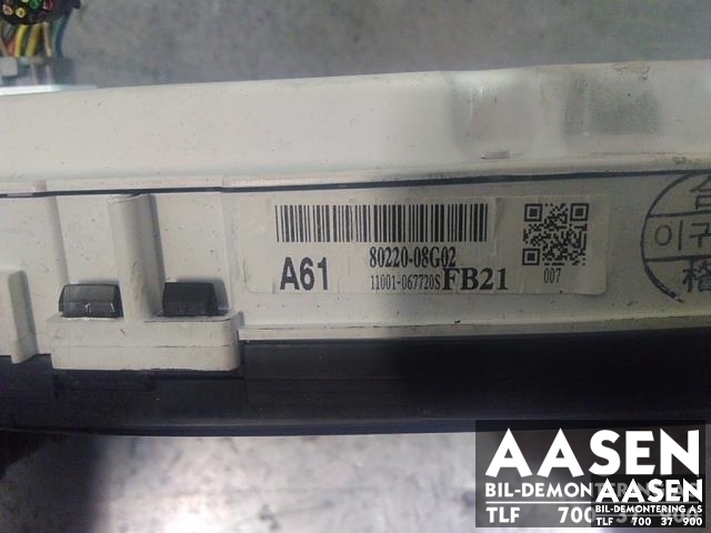 Instrumentpanel til SsangYong Rexton 2007-2013 (Y250) (Y250) (80220-08G02|)