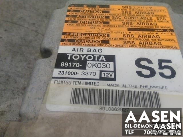 Airbag elektronikk til Toyota Hilux 2006-2011