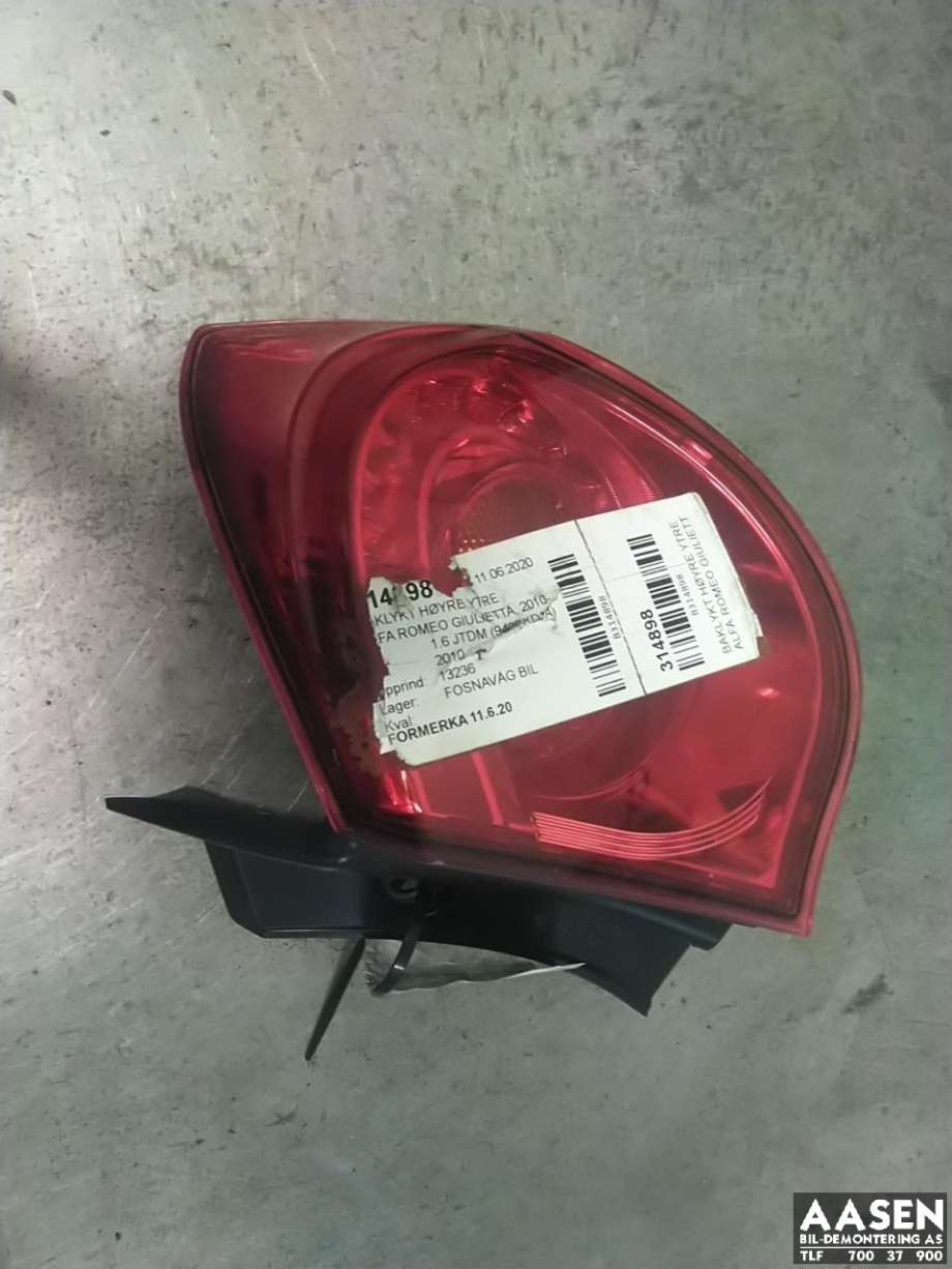 Baklykt høyre ytre til Alfa Romeo Giulietta 2010-2018  (50513612|)