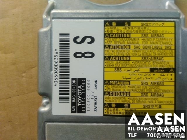Airbag elektronikk til Toyota Prius +7 2012-2020 (Type III) (stasjonsvogn) (stasjonsvogn) 